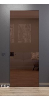 Комплект скрытой двери Pro Design Glass Зеркало бронза, графит
