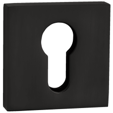 Накладка квадратная на цилиндр RENZ INET 03 B черный